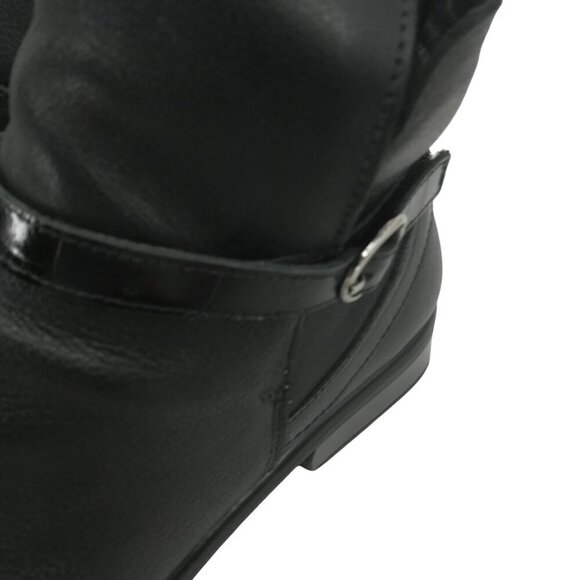 Naot Briza Black Ankle Chelsea Leather Boots Size 39 US 8-8.5 Hook & Loop Strap - Picture 3 of 10